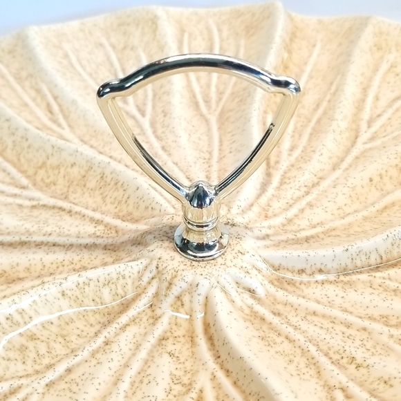 Vtg Center Handle Serving Plate - Picture 4 of 9